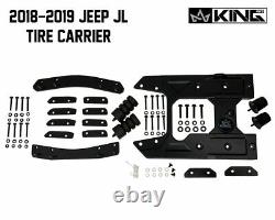 King 4WD Jeep JL Tire Carrier For 18-Pres Wrangler JL 2/4 Door Baumer Heavy Duty
