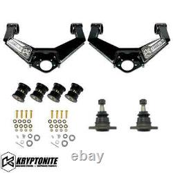 Kryptonite Control Arm Kit/Lower Ball Joints/Tie Rods For 11-19 GM 2500HD/3500HD