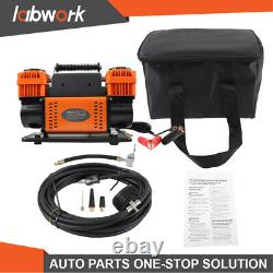 Labwork 12V Portable Inflator Heavy Duty Dual Cylinder For Truck Tires 150 PSI