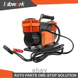 Labwork 12V Portable Inflator Heavy Duty Dual Cylinder For Truck Tires 150 PSI