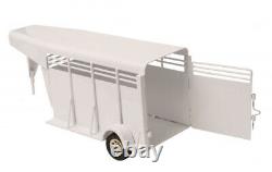 Little Buster Toys Gooseneck Stock Trailer All Metal with Rubber Tires Heavy Duty