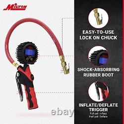Milton Heavy-Duty Digital Tire Pressure Gauge and Inflator with Lock-on Chuck