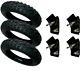 New Heavy Duty Set 3 Tires With 4 Tubes 2.50x10 Straight Valve For Yamaha Pw50