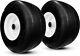 New 13x6.50-6 Flat-free Heavy Duty Smooth Tire Withsteel Rim For Commercial Lawn M