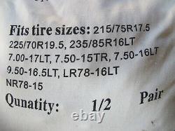 New 2 PAIRS 4821 CV For DUALLY Heavy Duty Light Truck SUV Tire Chains