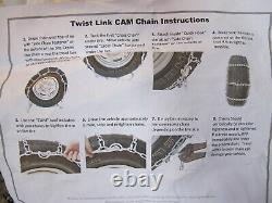New 2 PAIRS 4821 CV For DUALLY Heavy Duty Light Truck SUV Tire Chains
