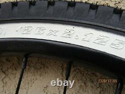 New 26'' X 2.125 Heavy Duty Black Bicycle Rim Set, Tires & Tubes For Cruiser