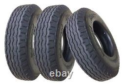 New 8-14.5 8x14.5 Trailer Tires Heavy Duty Highway 14PR LR G- 11067 Set 3