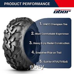 OBOR Riple SET 2 ATV UTV Tires 25x8R12 25x8x12 6PR All Terrain Heavy Duty Tyres