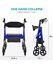 Oasisspace Pneumatic Tires Heavy Duty All Terrain Rollator Walker Senior