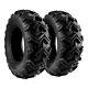 Pair 25x8-12 Atv Tires 6ply Utv Tire 25x8x12 Heavy Duty Mud All Terrain Rubber