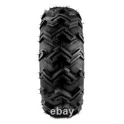 Pair 25x8-12 ATV Tires 6Ply UTV Tire 25x8x12 Heavy Duty MUD All Terrain Rubber