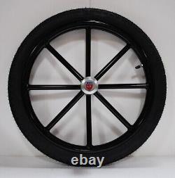 Pair Horse Carriage Rubber Tire for Cart Gig Pneumatic Wheels Rim-Tire 18-2.50