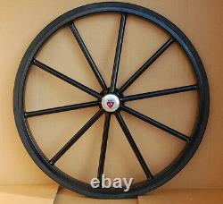 Pair Horse Carriage Solid Rubber Tires for Horse Cart 24 Inches