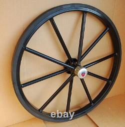 Pair Horse Carriage Solid Rubber Tires for Horse Cart 27 Inches