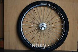 Pair Horse Cart Heavy Duty Bike tires 24x2.125,3/8Axle, 4Hub withRoll Bearings