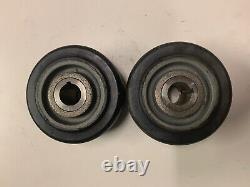 Pair Of Caster Concepts 6 Heavy Duty Rubber Tire 04300-10-24