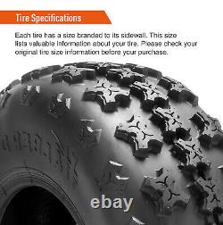 Premium Set 4 22X7-10 20x11-10 ATV Tires Heavy Duty Tubeless Replacement Tyres