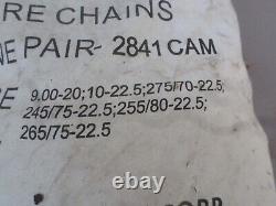 Quality Chain Heavy Duty Truck Tire Chains 2841CAM 9.00-20 10-22.5 265/75R 22.5