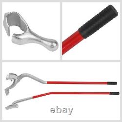 Red Heavy Duty 17.5 24.5 Tire Mount Demount Tool with Bead Keeper Tubless