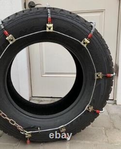 SCC COMMERCIAL 37X12.50R20 37X12.50R22 24 13.34mm MAGANESE CABLE TIRE CHAINS