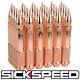 Sickspeed 32 Pc Rose Gold 150mm Long Spiked Steel Extended Lug Nuts 14x1.5