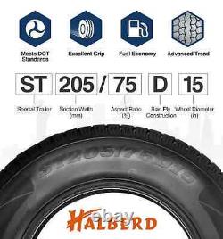 ST205/75D15 Trailer Tires 205 75 15 Heavy Duty 6Ply Load Range C 2057515 SET 2