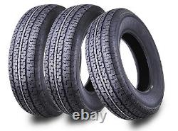 ST205/75R15 Trailer Tires FREE COUNTRY Heavy Duty Radial 10PR Load Range E Set 3