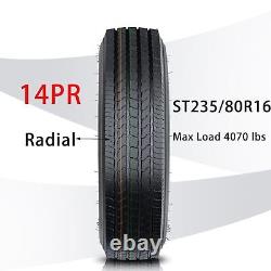 ST235/80R16 14Ply All Steel Trailer Tires Heavy Duty Premium Trailer Radial Tire