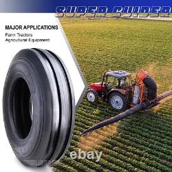 SUPERGUIDER Heavy Duty 9.5L-15 Rib Implement Tire F-2 Pattern 8 Ply 16004