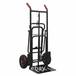 Sealey CST989HD Heavy-Duty 3-in-1 Sack Truck with PU Tyres 300kg Capacity