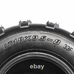 Set 2 18x9.50-8 Lawn Mower Tires Heavy Duty 4 PR 18x9.5-8 Tubeless Tractor Tyres