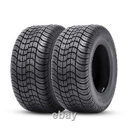 Set 2 205/50-10 Golf Cart Tires 4Ply 205/50/10 Tubeless Replace Tyres Heavy Duty