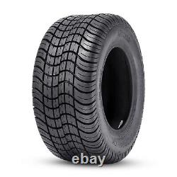 Set 2 205/50-10 Golf Cart Tires 4Ply 205/50/10 Tubeless Replace Tyres Heavy Duty