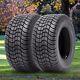Set 2 205/50-10 Golf Cart Tires 4ply Heavy Duty 205-50-10 Tubeless Replacement