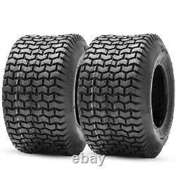 Set 2 20x10-8 20x10x8 Lawn Mower Tires 4PR Heavy Duty Tubeless Turf Tractor Tyre