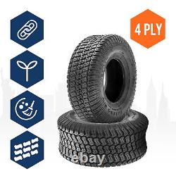 Set 2 23x9.5-12 Lawn Mower Tires 4Ply 23x9.5x12 Heavy Duty Garden Lawn Turf Tyre