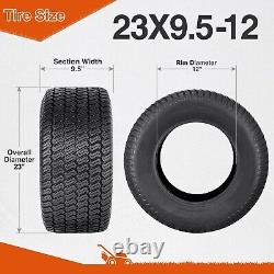 Set 2 23x9.5-12 Lawn Mower Tires 4Ply 23x9.5x12 Heavy Duty Replacement Tyres