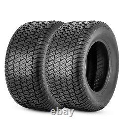 Set 2 23x9.50-12 Lawn Mower Tires 23x9.5x12 4Ply Tubeless Heavy Duty Replacement