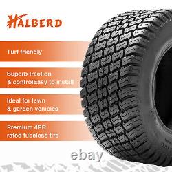 Set 2 23x9.50-12 Lawn Mower Tires 23x9.5x12 4Ply Tubeless Heavy Duty Replacement