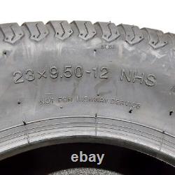 Set 2 23x9.50-12 Lawn Mower Tires 4PR 23x9.50x12 Heavy Duty Turf Tractor Tire US