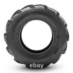 Set 2 24x12.00-12 Lawn Mower Tires Heavy Duty 4PR 24x12-12 Tubeless Tractor Tyre