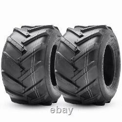 Set 2 24x12-12 Lawn Mower Tires 24x12x12 4PR Heavy Duty Tubeless Lug Replacement