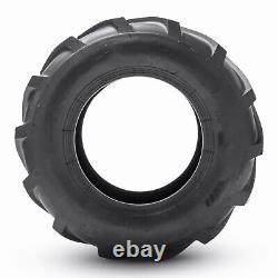 Set 2 24x12-12 Lawn Mower Tires 24x12x12 4PR Heavy Duty Tubeless Lug Replacement