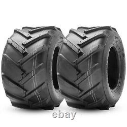 Set 2 24x12-12 Lawn Mower Tires 4Ply Heavy Duty Tubeless Garden Turf Tractor Tyr