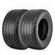 Set 2 4pr Lawn Mower Tires Turf Friendly Garden Tractor Tyre Tubeless Heavy Duty