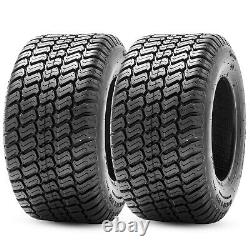 Set 2 4Ply 20x10.00-8 Lawn Mower Tires Heavy Duty Garden Tractor Tyres Tubeless