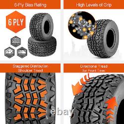 Set 2 6Ply 23x11-10 UTV ATV Tires 23x11x10 Heavy Duty Replacement Tyre Tubeless