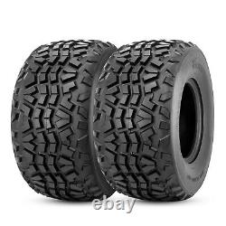 Set 2 6Ply 23x11-10 UTV ATV Tires 23x11x10 Heavy Duty Replacement Tyre Tubeless