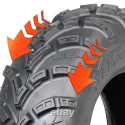 Set 2 ATV Tires 25x8-12 25x8x12 Front UTV All Terrain Mud Tire Heavy Duty 6PR